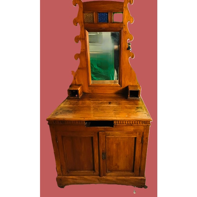 Vintage Dressing Table in Cherry Wood, 1890s For Sale - Image 11 of 11