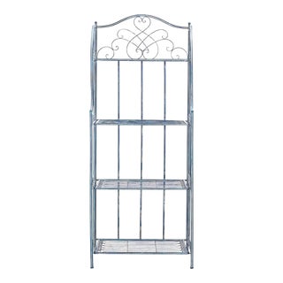Amaris 4 Tier Shelf - Mossy Blue For Sale