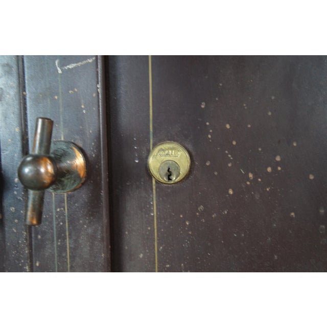 Antique NCR National Cash Register Industrial Iron Steel Safe Cabinets For Sale - Image 13 of 18