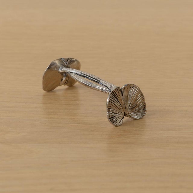1930s 1930s French Silver Clover Knife Rests, Set of 6 For Sale - Image 5 of 12