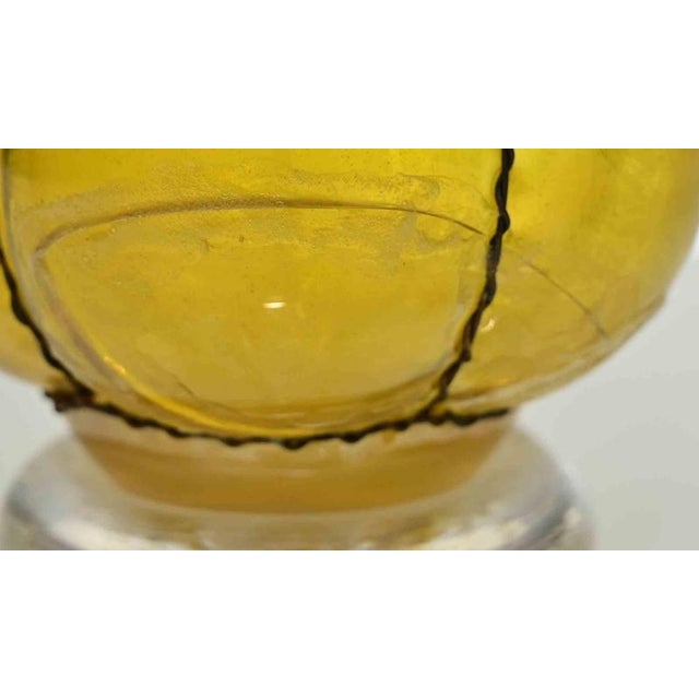 Iridescent Gold Caged Vase by Alde, France, 20th Century For Sale - Image 6 of 7