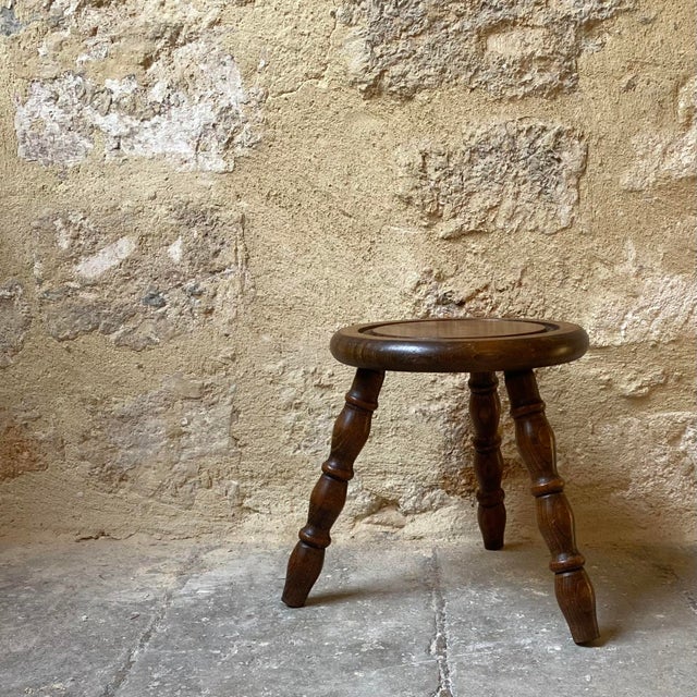 Brown Antique Stools, 1890s, Set of 2 For Sale - Image 8 of 18