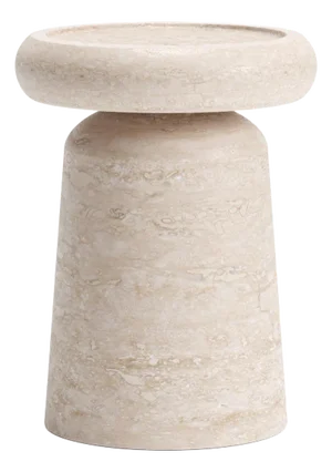 New Modern Side Table in Travertine, Creator Ivan Colominas