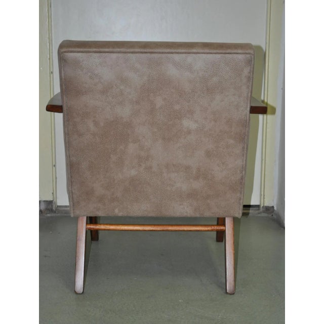 Two easy chairs circa 1958. Beautiful set of two easy chairs manufactured in by Cesky Nabytek circa 1958. Newly...