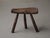 Traditional milking stool, It is a fine example of French folk art from the Cévennes, dating to around 1900. Carved from a...
