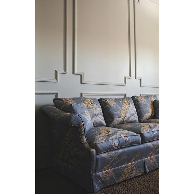 20th Century Southwood & Co Postmodern Pheasant Floral Sofa For Sale - Image 12 of 13