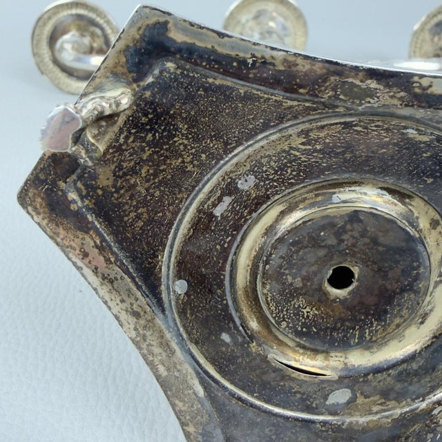 Silver Liberty 800 Silver 3-Flame Candelabra, 20th Century For Sale - Image 8 of 11