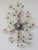 Glass 1970s Italian Large Size Gold and Transparent Murano Glass Wall Light or Ceiling Light Flower For Sale - Image 7 of 17