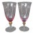 1990s Royal Albert Old Country Roses Formal Pink Water Goblets, Set of 2 For Sale