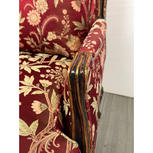 French Empire Style Bergère Armchair, Circa 1920's For Sale - Image 9 of 11