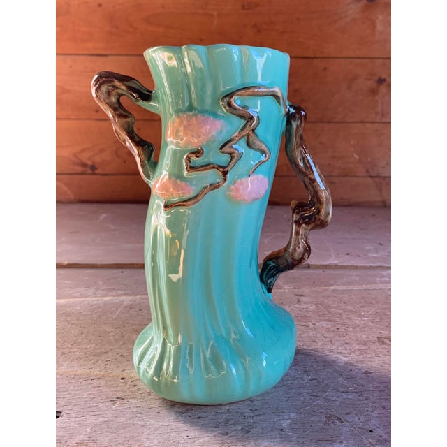 Roseville Pottery Aqua Green Ming Tree Vase Chairish