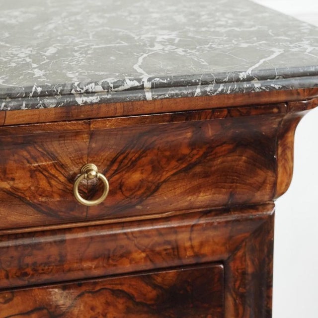 This chest of drawers was made around 1850 in the french louis-philippe style and exhibits the clear, serene design...