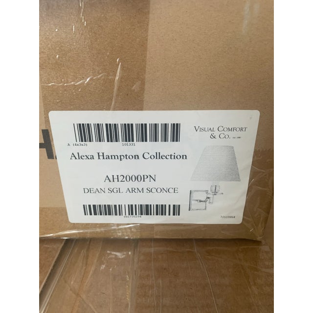 Visual Comfort Visual Comfort Alexa Hampton Dean Single Arm Sconce in Polished Nickel Ah 2000pn-Np For Sale - Image 4 of 5