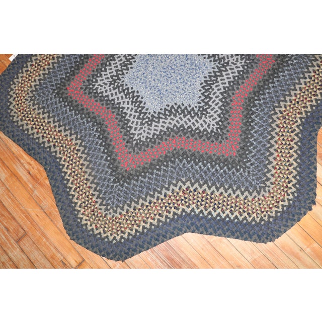 Vintage American Braid Carpet For Sale - Image 9 of 18