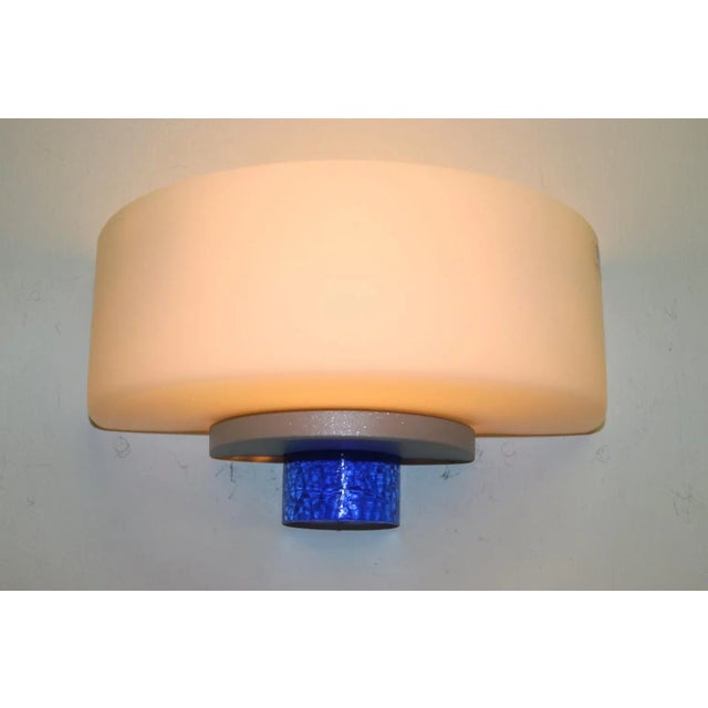 Glass Modern Carlo Nason Murano Wall Lamp White Glass For Sale - Image 7 of 11