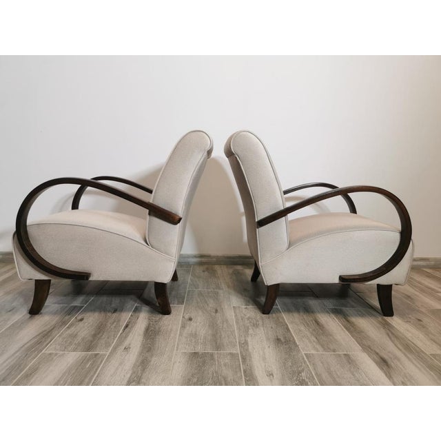 Set of Lounge Chairs by Jindrich Halabala, 1940s For Sale - Image 11 of 18
