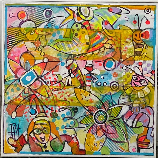 Painting by Tyka "Baby Blue" For Sale - Image 4 of 5