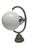 Silver Vintage Art Deco Wall Lamp, Poland, 1950s For Sale - Image 8 of 9