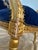 Mid 20th Century French Louis XVI Style Giltwood & Navy Embroidered Velvet Fauteuils- Pair For Sale - Image 10 of 18
