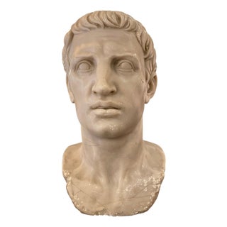 Bust of a Roman Emperor, Early 1800s, Marble For Sale