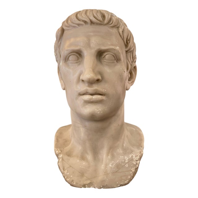 Bust of a Roman Emperor, Early 1800s, Marble For Sale
