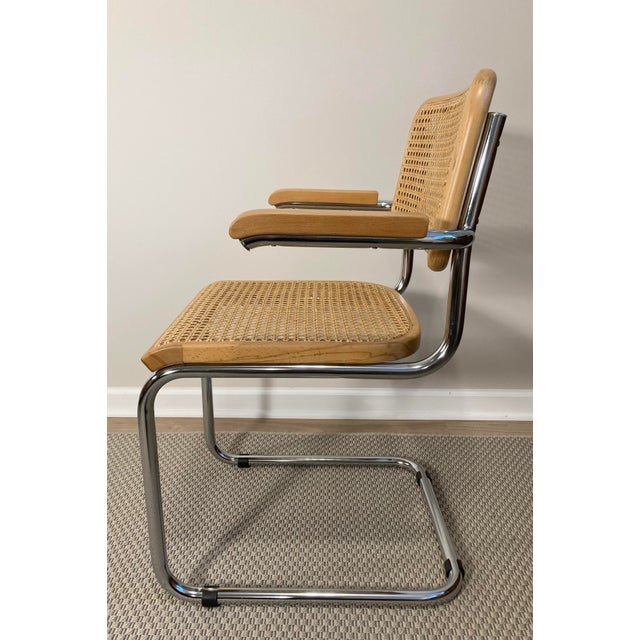 Mid-Century Modern 1960s Vintage Breuer S64 Style Arm Chairs - A Pair For Sale - Image 3 of 11