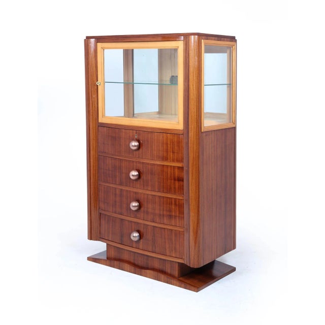 Art Deco Display Cabinet in Indian Rosewood, 1930s For Sale - Image 13 of 13