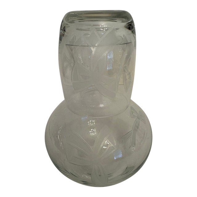 Vintage Anchor Hocking Company "Tumble Up" Bedside Carafe and Glass For Sale