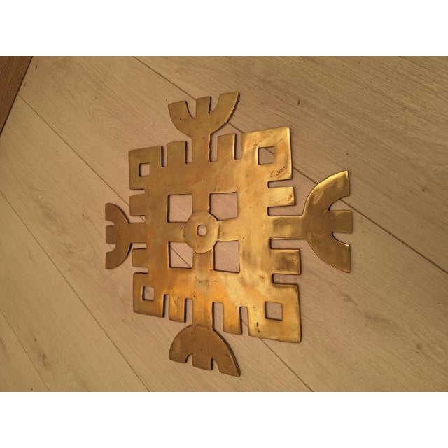 Vintage Gilded Bronze Frieze, 1960s For Sale - Image 6 of 8