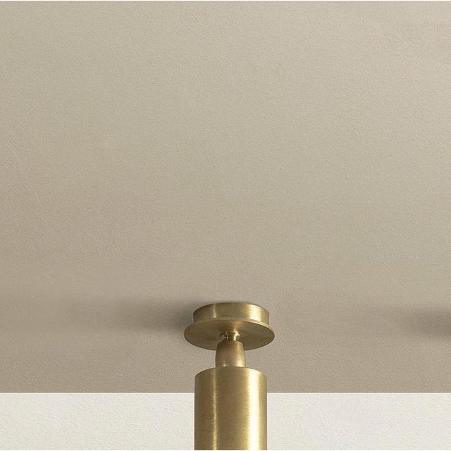 Tf500 ceiling lamp in satin brass with an adjustable tubular diffuser by daluce dimensions: ø 8 x h 19 cm. Materials:...