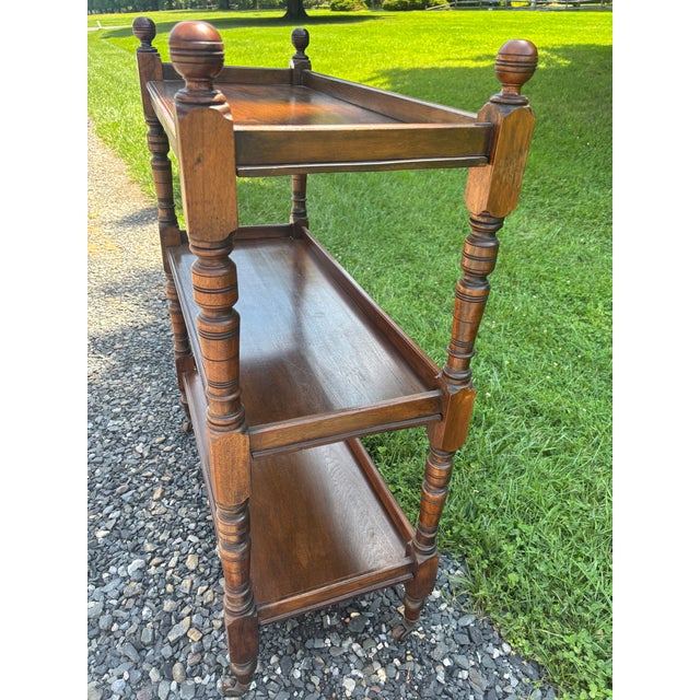 English Regency Mahogany Dumbwaiter, Circa 1840 For Sale - Image 4 of 11
