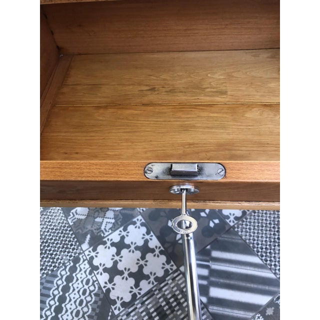 1930s Beech Wood School Table, Czechoslavakia, 1940s For Sale - Image 5 of 14