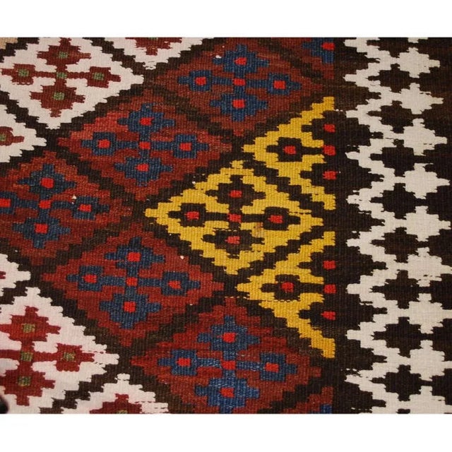 Early 20th Century Perisan Saveh Kilim Runner For Sale - Image 4 of 4