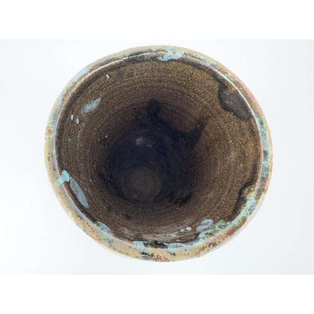 Large Accolay Ceramic Flower Frog Vase (Pique Fleurs), France, c.1960s For Sale - Image 10 of 12