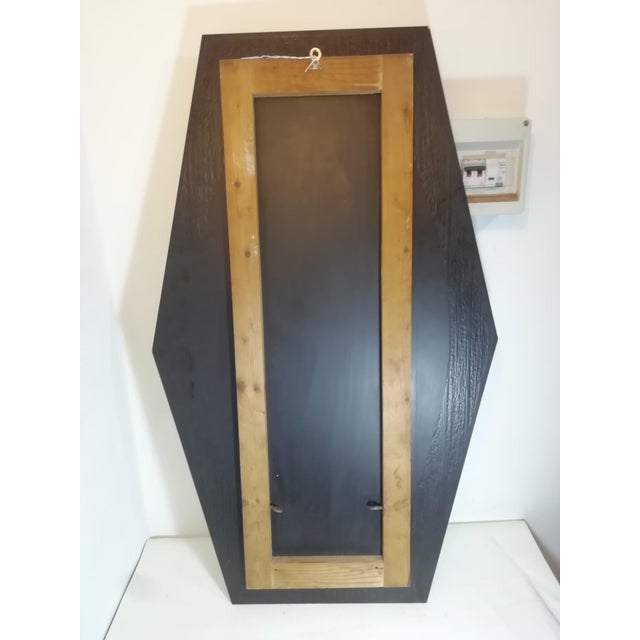 Vintage Painted Wood-Effect Mirror, Italy, 1950s For Sale - Image 14 of 16