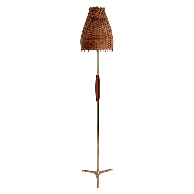 Vintage Swedish Tripod Floor Lamp, 1960s For Sale - Image 16 of 16