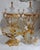 Louis XV Crystal Garniture Set Baroque Gold Urns, Bonbonniere Centerpiece Collection 4 Piece For Sale In Orlando - Image 6 of 6