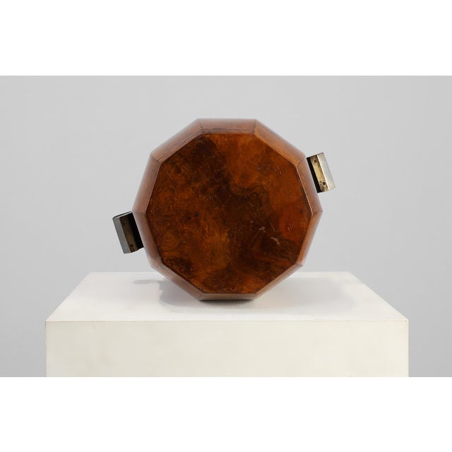 Art Deco Sculptural Burlwood Ice Bucket, France, 1925 For Sale - Image 6 of 11