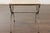 Midcentury French Steel Side Table with Marble Top and Scrolling Supports For Sale - Image 9 of 12