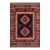 Rustic Kargahi 1980's Blue/Gold Wool Rug - 6'3'' X 9'6'' For Sale