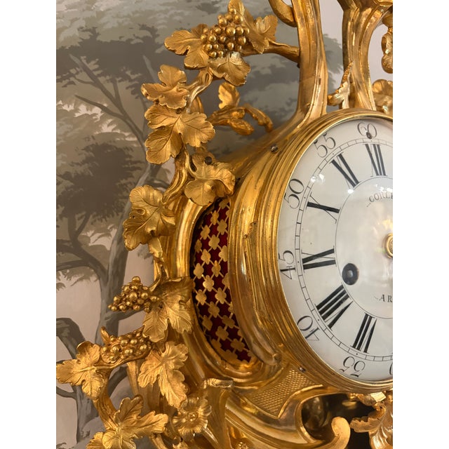 Antique French Loui XVI Period Cartel Wall Clock For Sale - Image 4 of 12