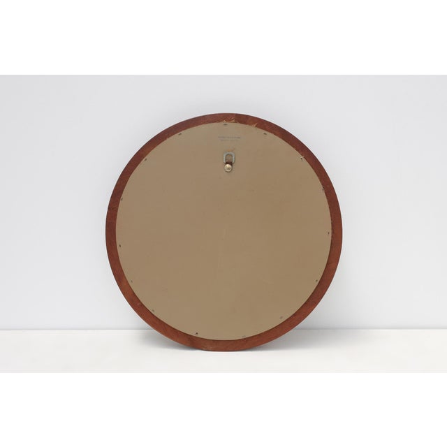 Round Mirrors with Blue Ceramic Studs from Deknudt, Belgium, 1960s, Set of 2 For Sale - Image 6 of 14