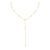 1 CTW Diamond Modern Chic Y-Drop Necklace in 18k Solid Gold by VRJewels For Sale
