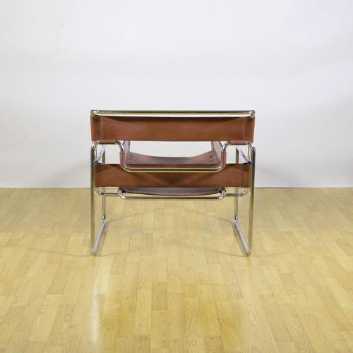 Model B3 Wassily Chair in Cognac Leather by M. Breuer for Knoll, 1940s For Sale - Image 6 of 9