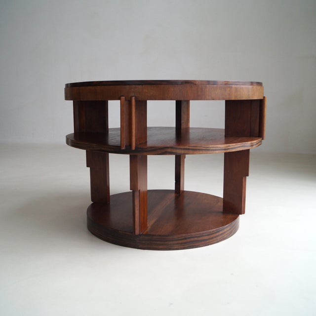 Dutch Amsterdam School Art Deco Table with Macassar Top, 1920s For Sale - Image 14 of 18