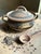 1991 Studio Art Wood Fired Pottery Lidded Bowl For Sale - Image 6 of 9