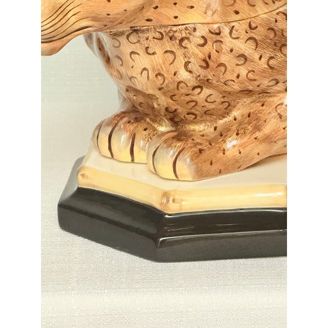 Vintage Raymond Waites "Empire" Leopard Tureen - Maximalist Jungle Chic For Sale - Image 11 of 12
