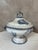 Elegant antique earthenware tureen from Terre de Fer, stamped FF Texonne, dating from the late 19th century. This...