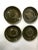 1980s Vintage Denby “Shamrock” Stoneware Coffee/Tea Cups and Saucers Made in England Set- 8 Pieces For Sale - Image 5 of 12