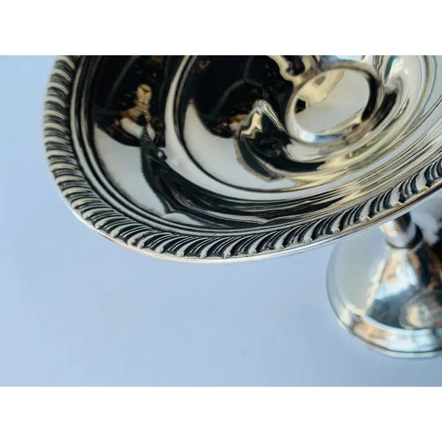 Metal Sterling Silver Compote Candy Dish For Sale - Image 7 of 12